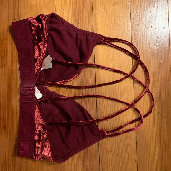 red velvet bralette - Picture 2 of 2